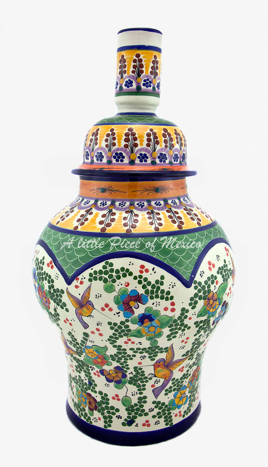 Talavera Lamp - Green Feature