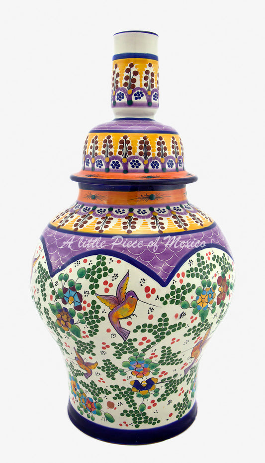 Talavera Lamp - Purple Feature