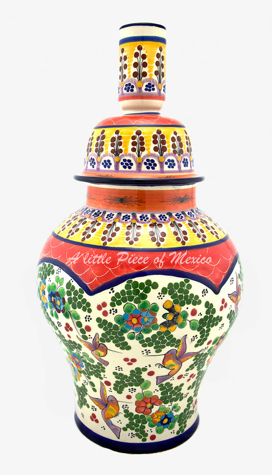 Talavera Lamp - Red Feature
